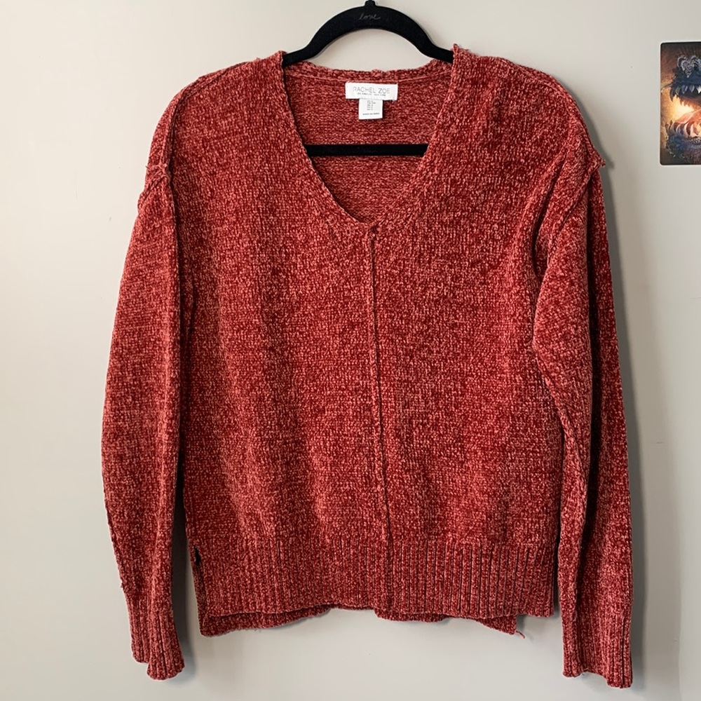 Pink Exposed Seam Sweater